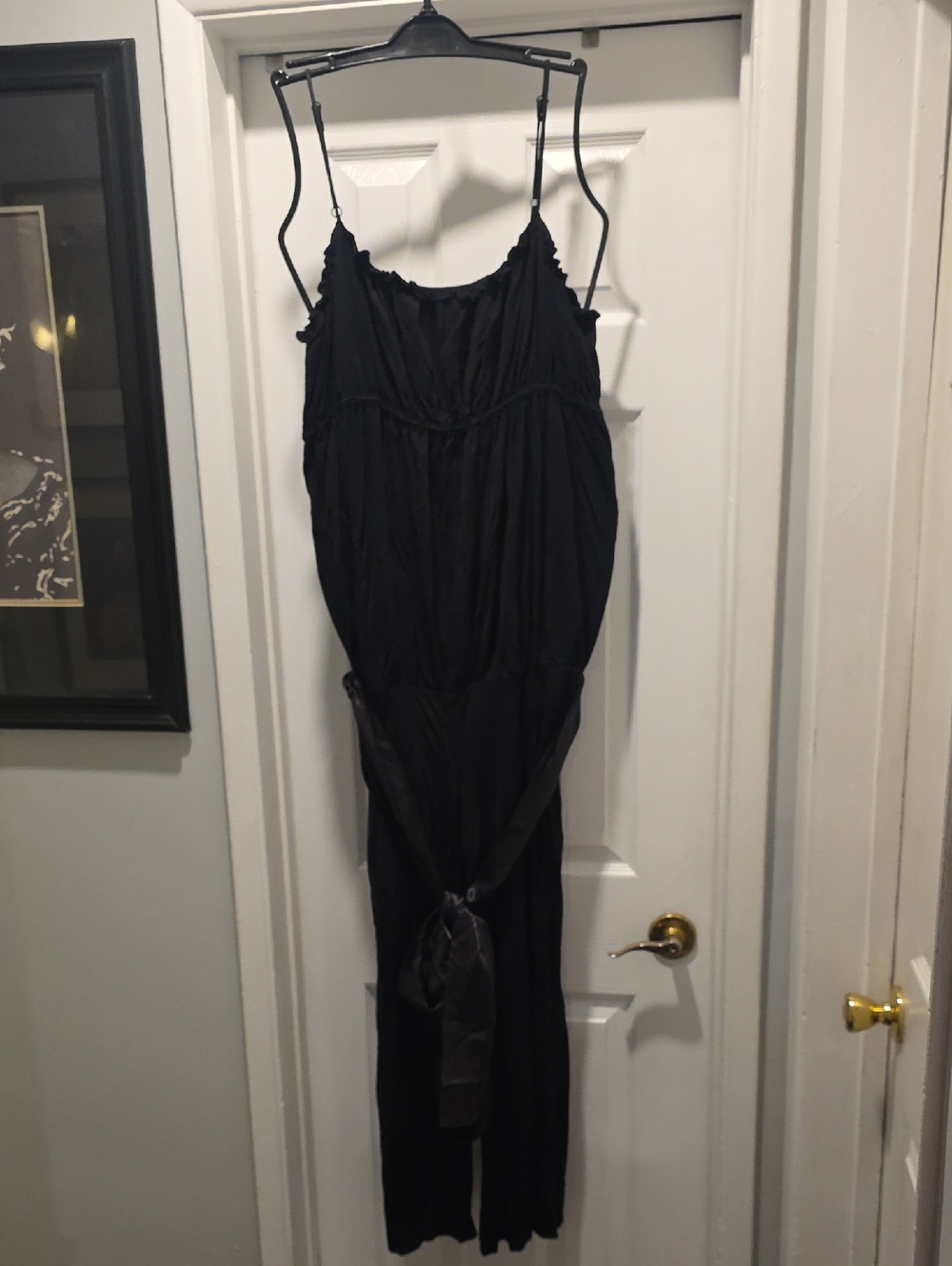 JLO by Jennifer Lopez Black Jumpsuit with Waist Tie